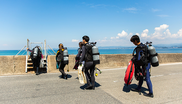 海洋実習の様子